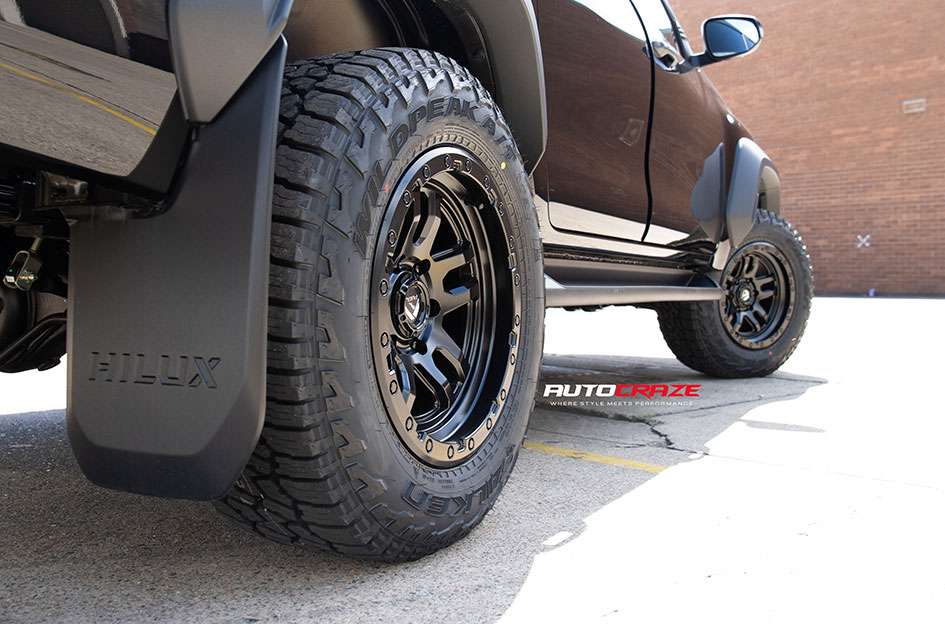 TOYOTA HILUX FUEL AMMO MATTE BLACK