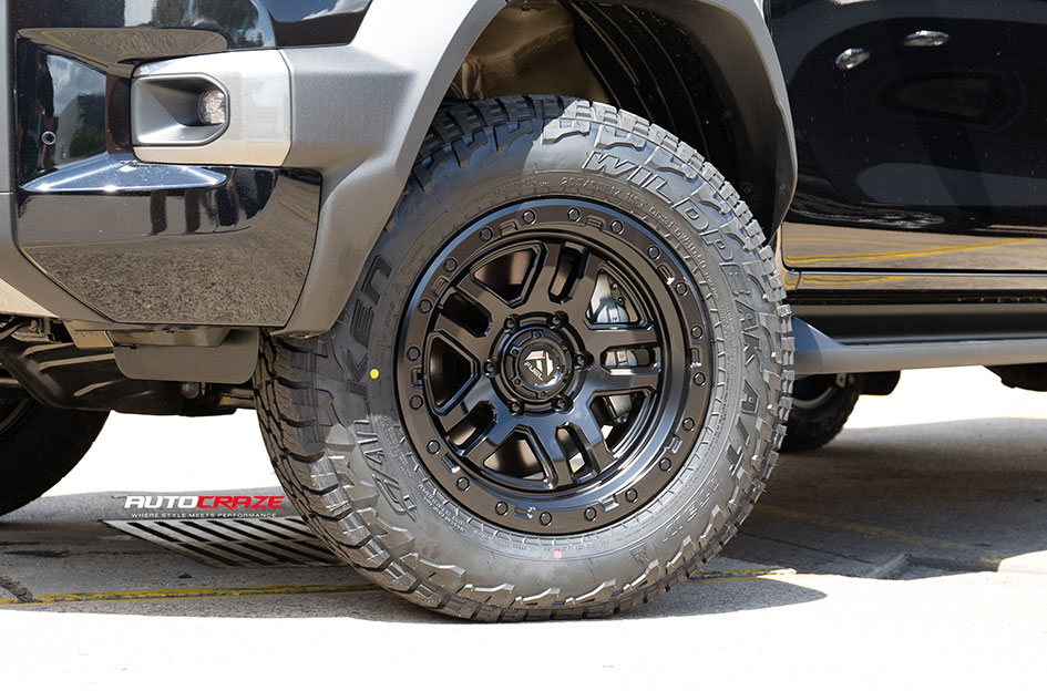 TOYOTA HILUX FUEL AMMO MATTE BLACK