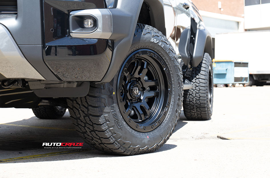 TOYOTA HILUX FUEL AMMO MATTE BLACK