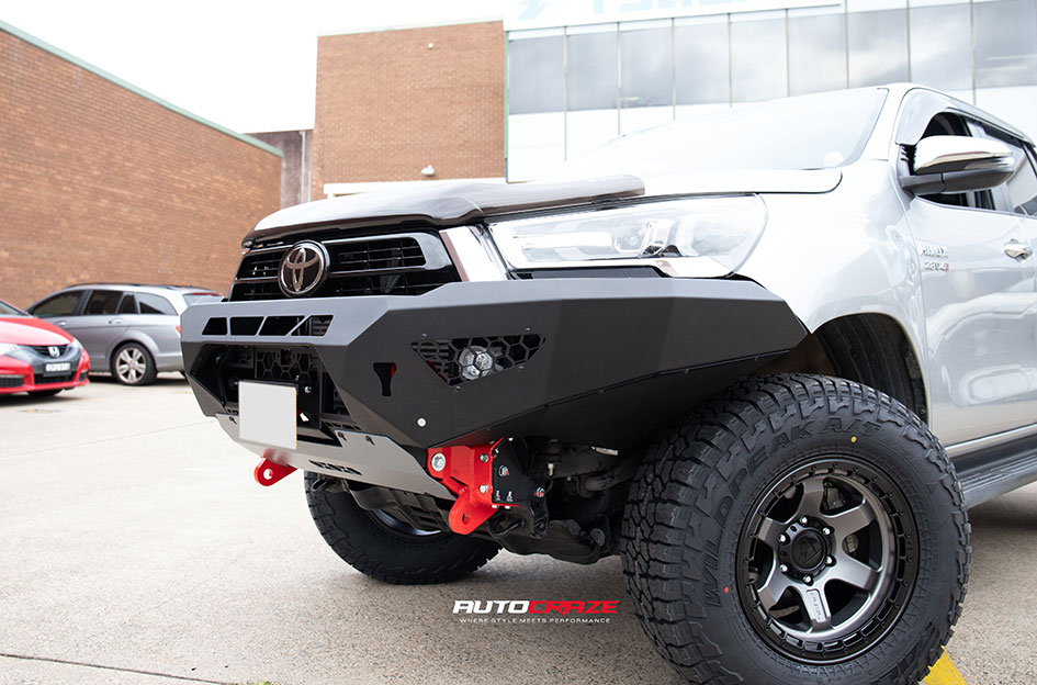 TOYOTA HILUX FUEL BLOCK MATTE GUNMETAL W/ BLACK RING