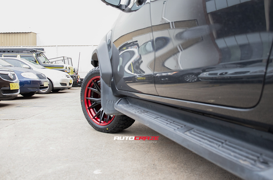TOYOTA HILUX ROGUE FUEL CATALYST MATTE BLACK W/ CANDY RED LIP