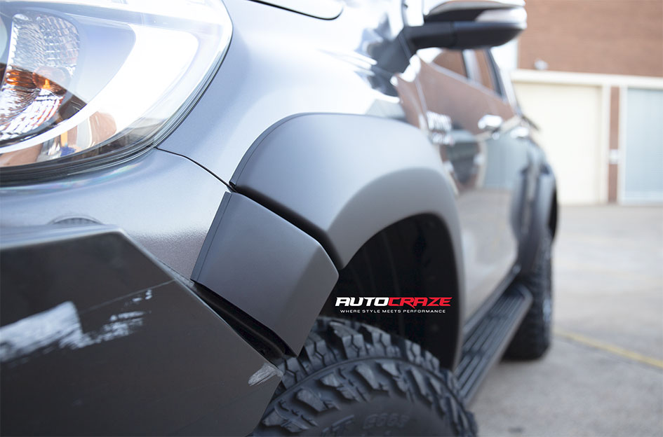 TOYOTA HILUX FUEL PISTON MATTE GUNMETAL W/ GLOSS BLACK LIP
