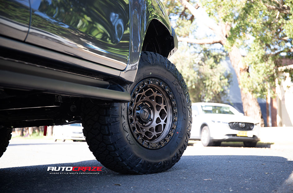 TOYOTA HILUX FUEL UNIT MATTE BRONZE BLACK RING