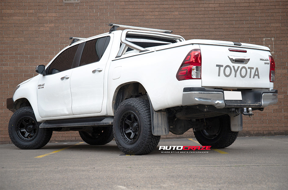 TOYOTA HILUX FUEL BLOCK SATIN BLACK 