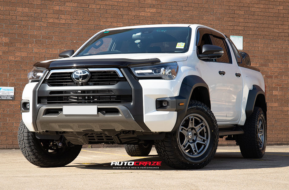 TOYOTA HILUX FUEL SLAYER MATTE GUNMETAL 