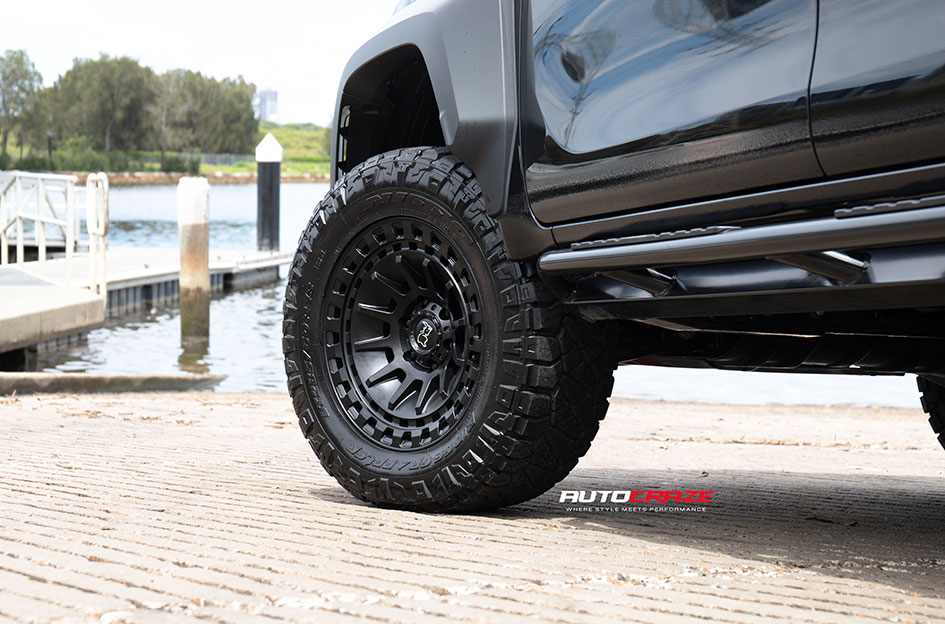 TOYOTA HILUX GR BLACK RHINO BARRAGE MATTE BLACK