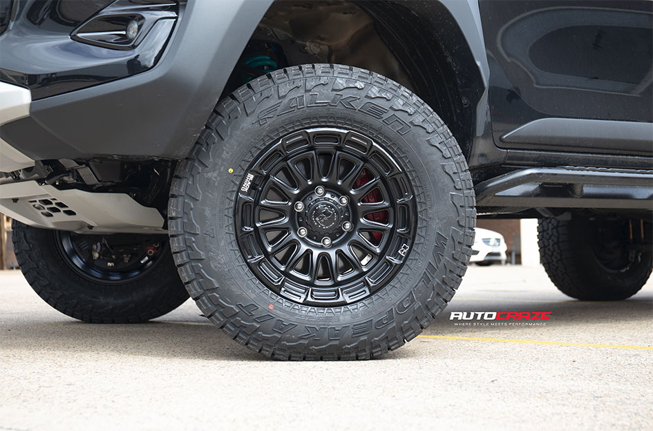 TOYOTA HILUX GR BLACK RHINO RIVAL MATTE BLACK W/ GLOSS BLACK LIP 