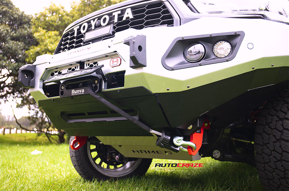 TOYOTA HILUX GR FUEL ARC SILVER BRUSHED FACE W/MILLED BLACK LIP