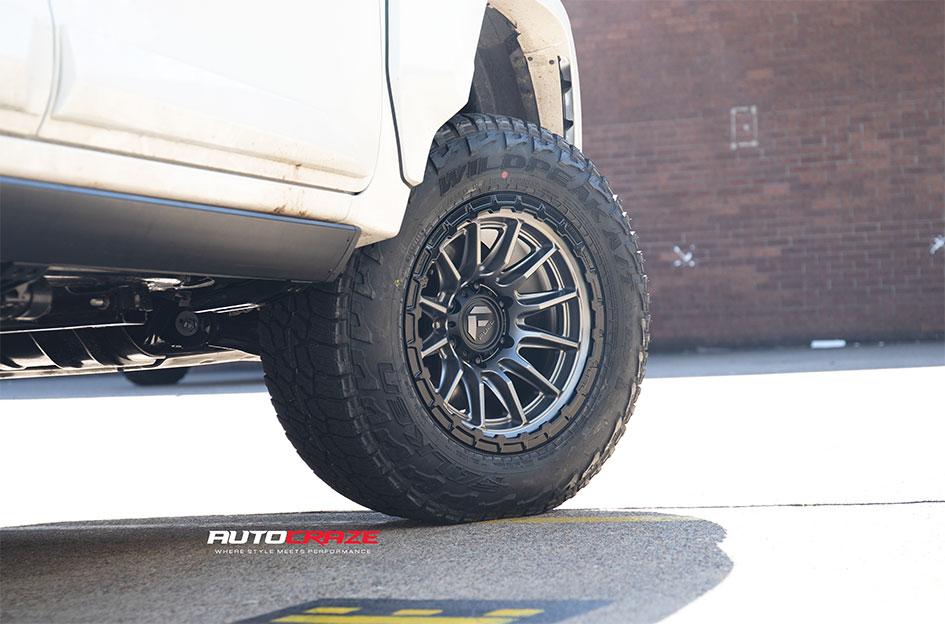 TOYOTA HILUX GR FUEL PISTON MATTE GUNMETAL W/ GLOSS BLACK LIP
