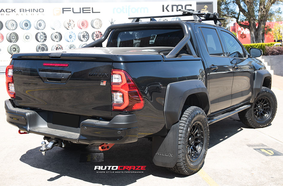TOYOTA HILUX GR KMC WRATH SATIN BLACK