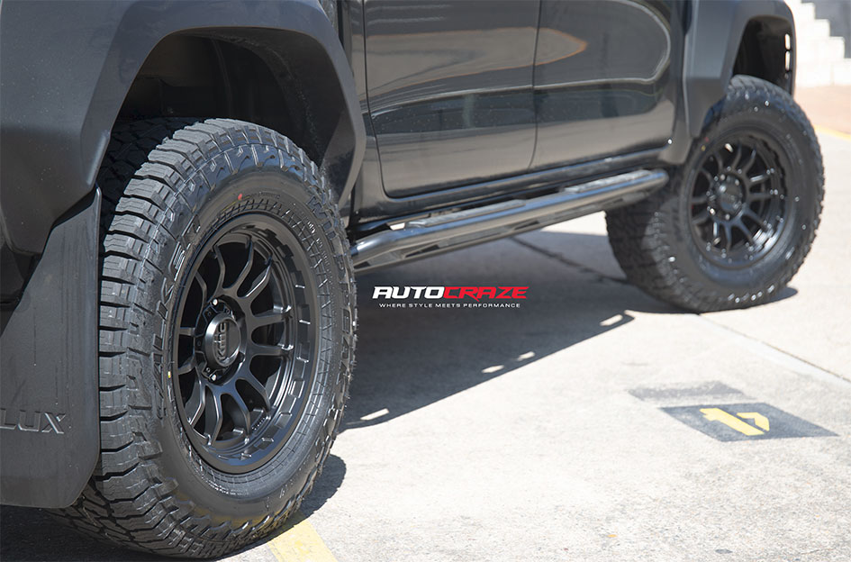 TOYOTA HILUX GR KMC WRATH SATIN BLACK