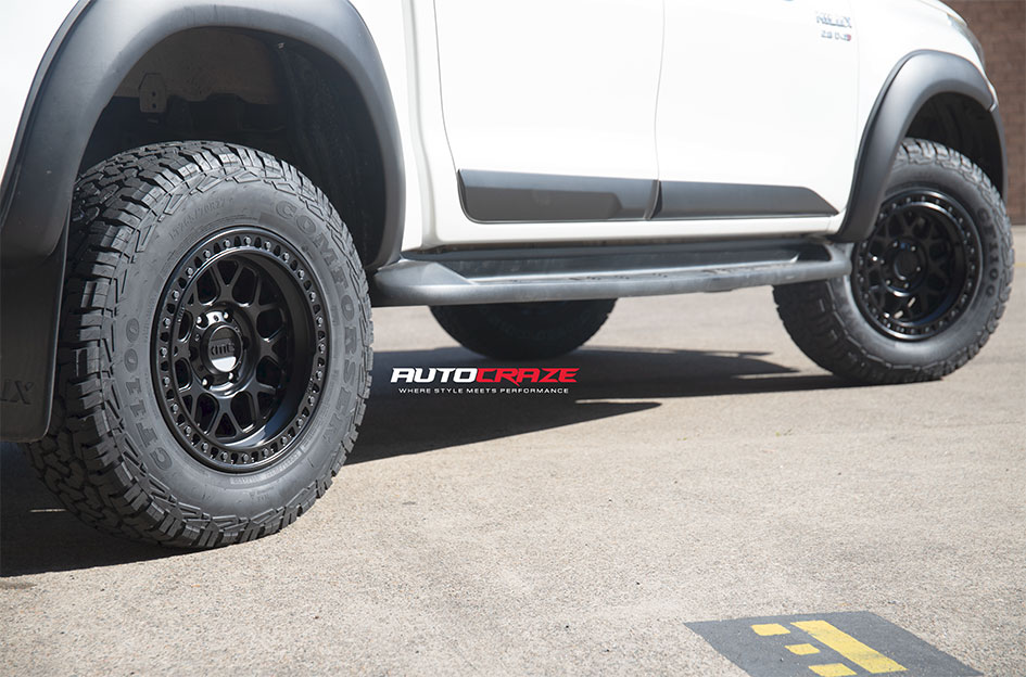 TOYOTA HILUX KMC GRS SATIN BLACK
