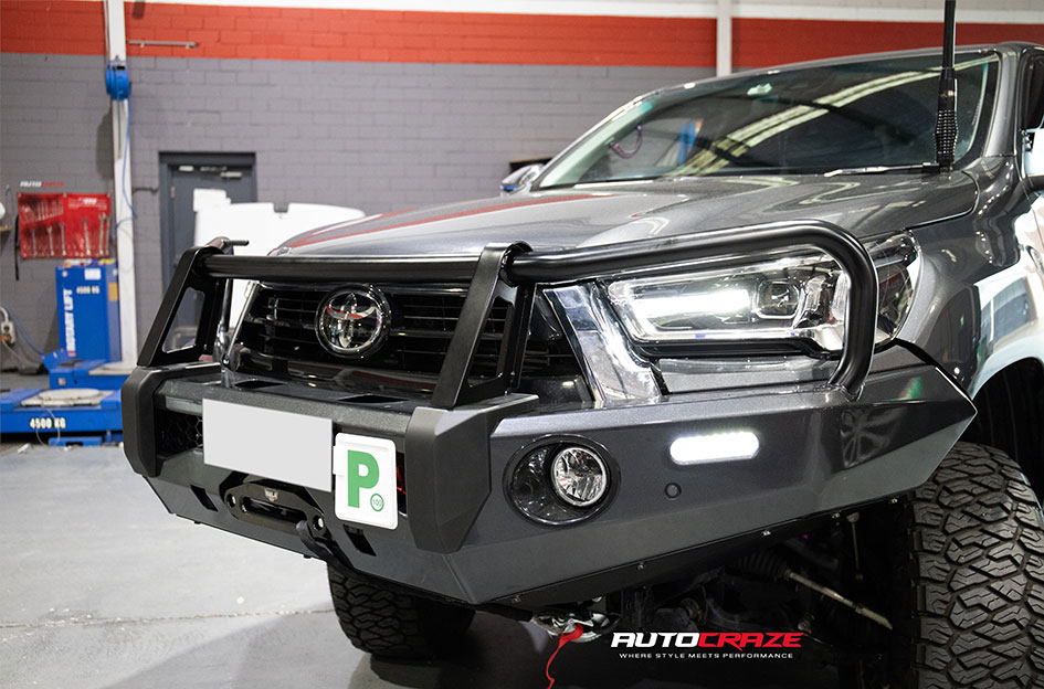 TOYOTA HILUX KMC GRS MACHINED W/ SATIN BLACK LIP
