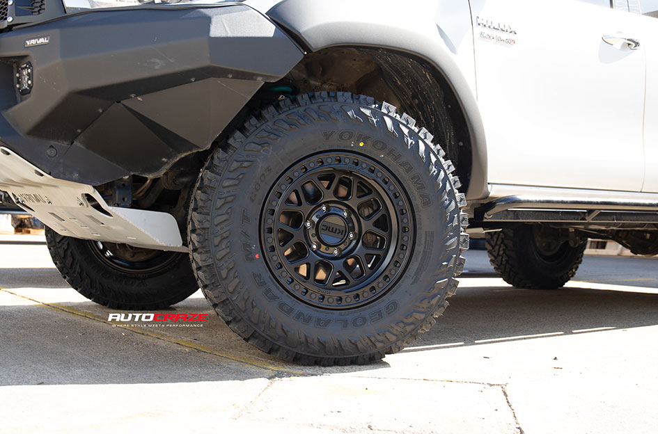 TOYOTA HILUX KMC GRS SATIN BLACK