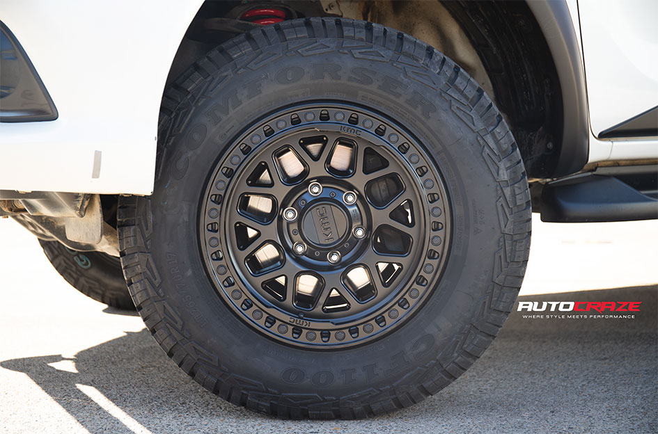 TOYOTA HILUX KMC GRS SATIN BLACK
