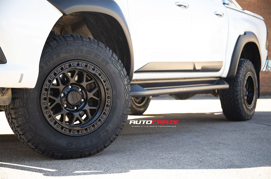 TOYOTA HILUX KMC GRS SATIN BLACK