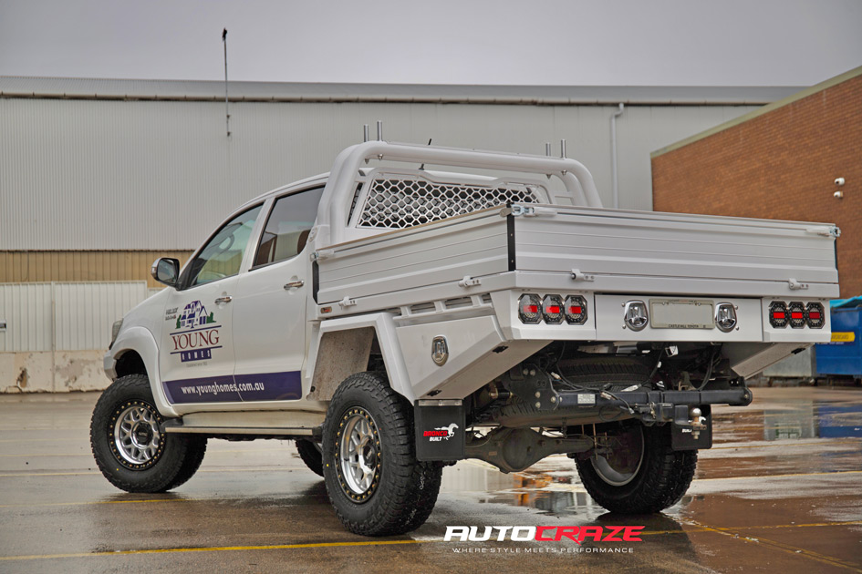 TOYOTA HILUX KMC GRS MACHINED SATIN BLACK LIP