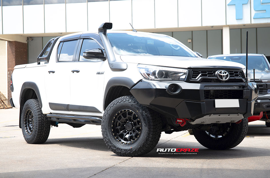 TOYOTA HILUX KMC SUMMIT SATIN BLACK