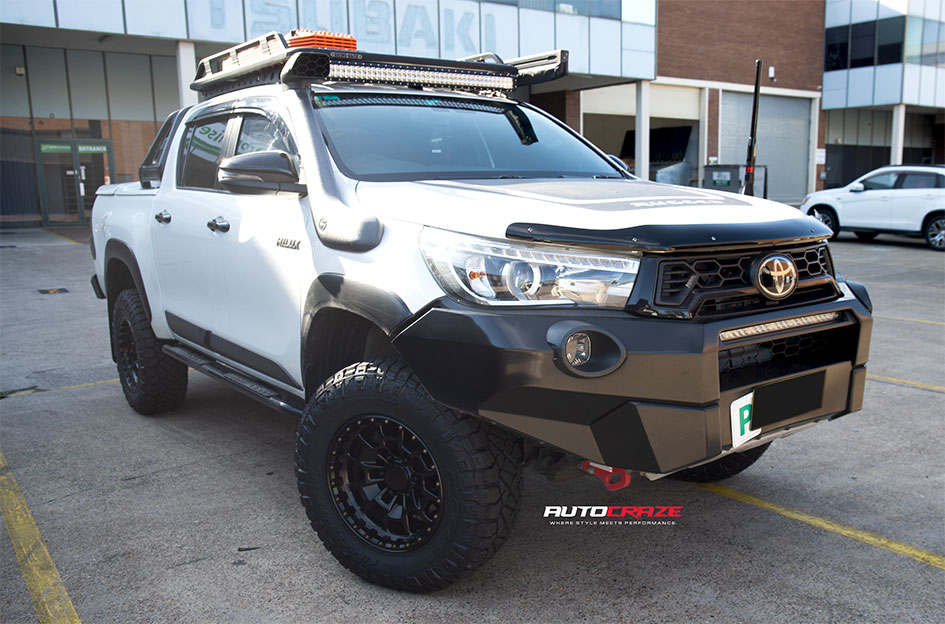 TOYOTA HILUX KMC SUMMIT SATIN BLACK