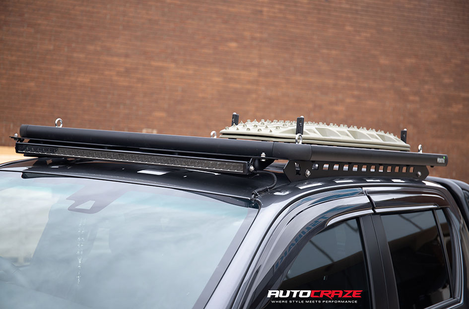 TOYOTA HILUX RUGGED X KMC SUMMIT SATIN BLACK