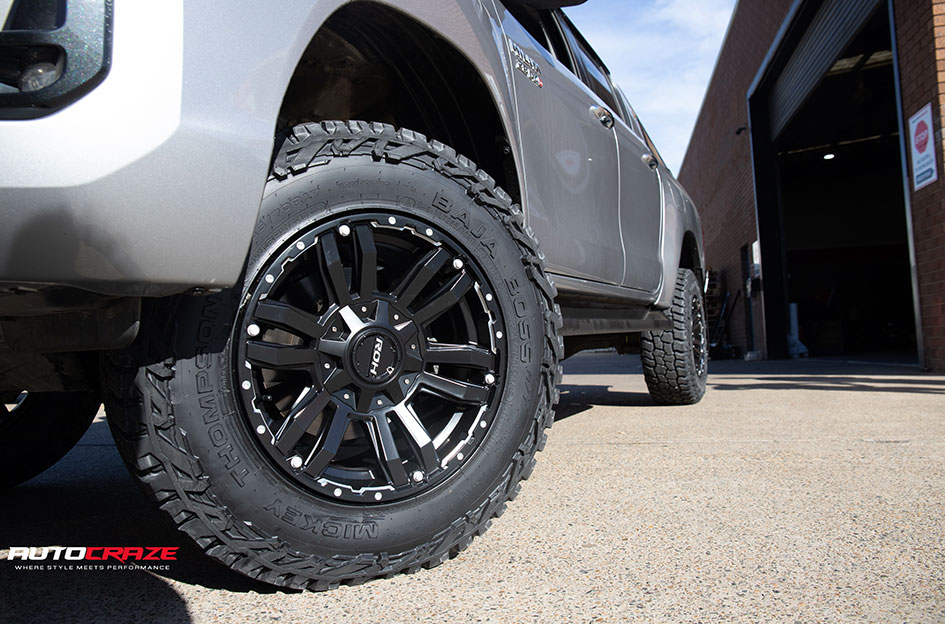 TOYOTA HILUX ROH VAPOUR MATT BLACK / SILVER BOLTS