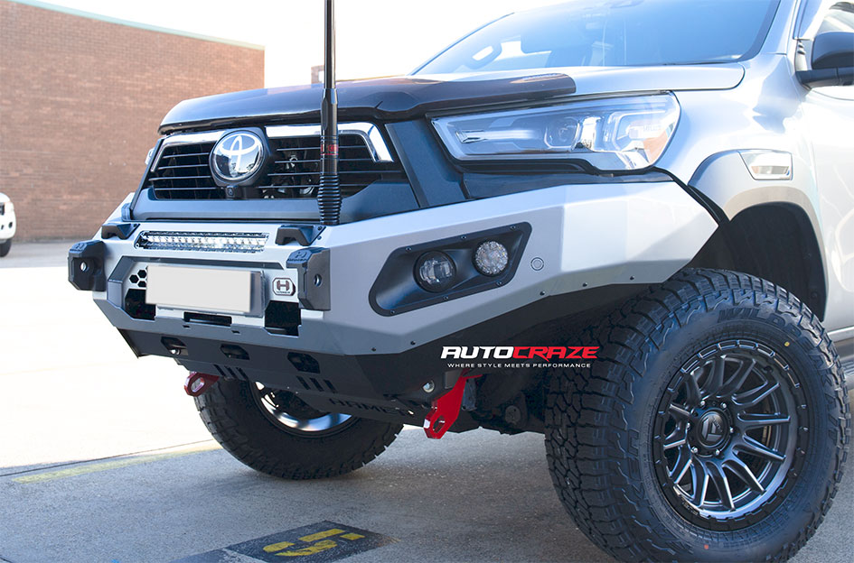 TOYOTA HILUX FUEL PISTON MATTE GUNMETAL W/ GLOSS BLACK LIP