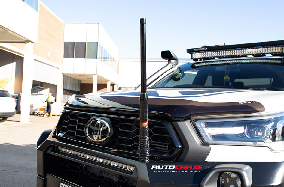 TOYOTA HILUX RUGGED X KMC SUMMIT SATIN BLACK