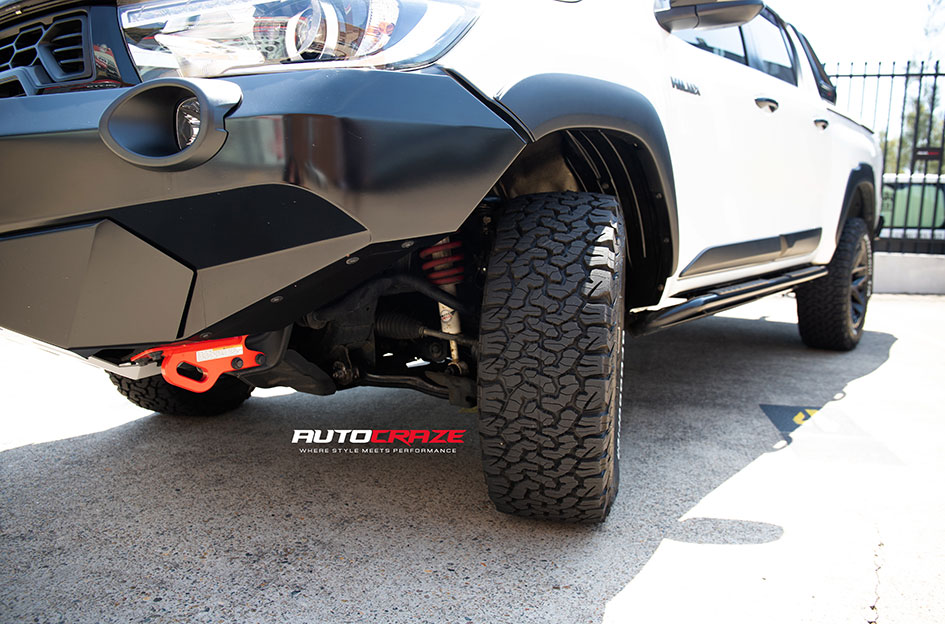 TOYOTA HILUX RUGGED X FUEL FLUX GLOSS BLACK GREY TINT