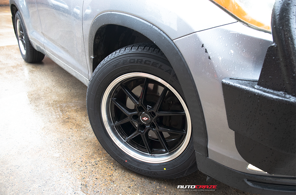 TOYOTA KLUGER INFORGED KIKI5566 BLACK MACHINED LIP