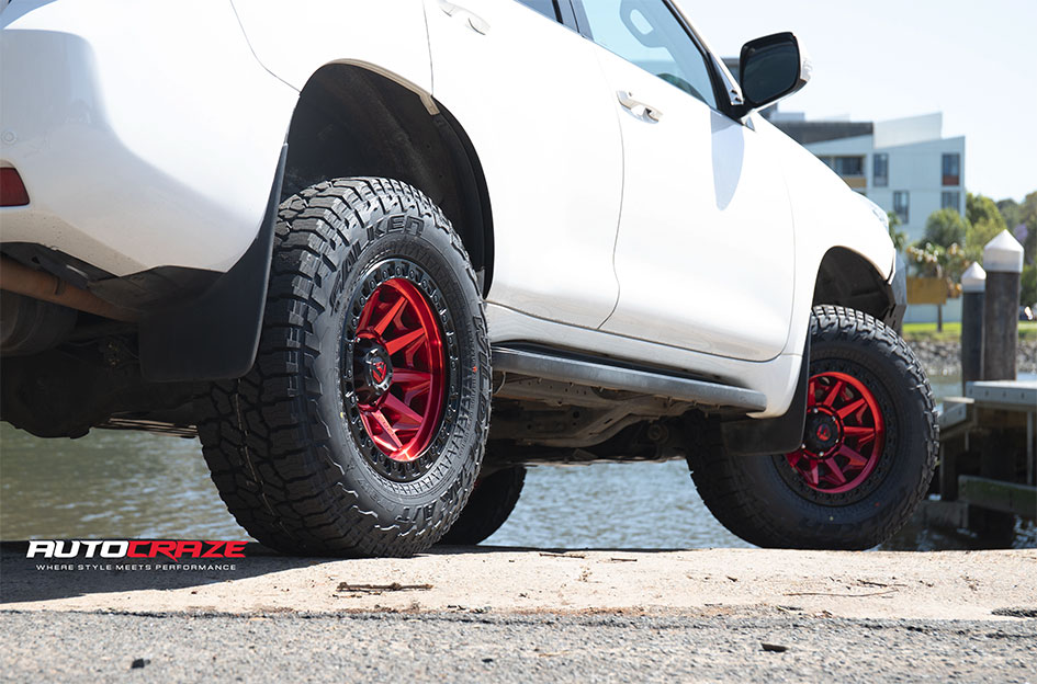 TOYOTA LANDCRUISER PRADO FUEL COVERT CANDY RED