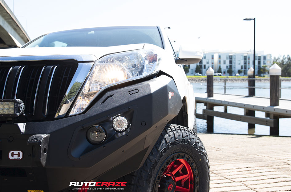 TOYOTA LANDCRUISER PRADO FUEL COVERT CANDY RED