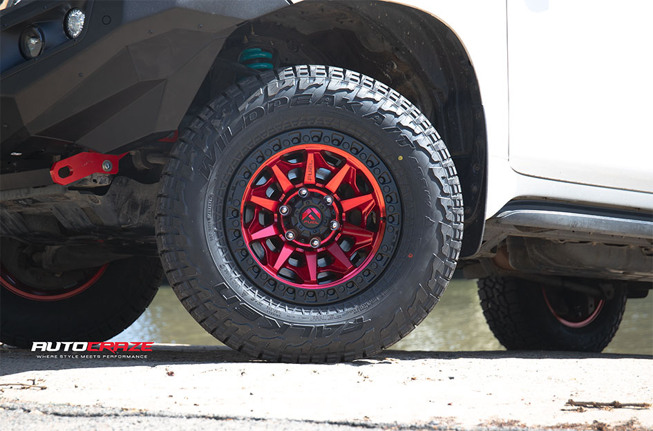 TOYOTA LANDCRUISER PRADO FUEL COVERT CANDY RED