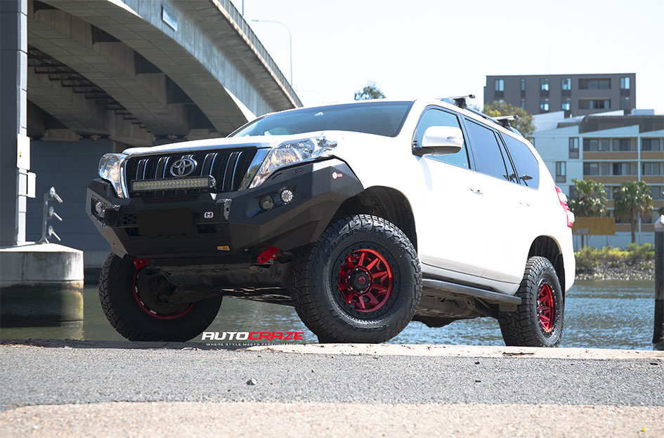 TOYOTA LANDCRUISER PRADO FUEL COVERT CANDY RED