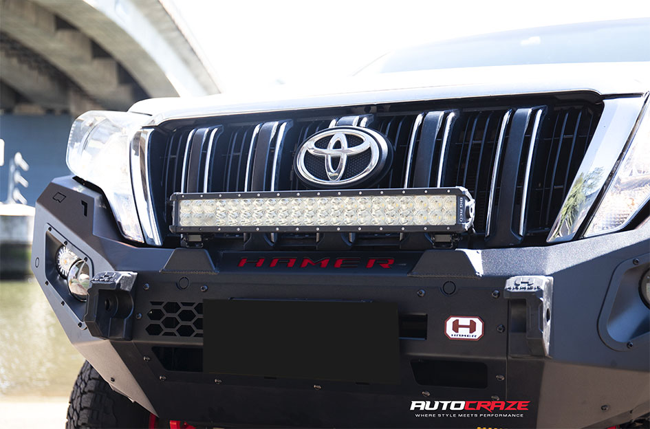 TOYOTA LANDCRUISER PRADO FUEL COVERT CANDY RED