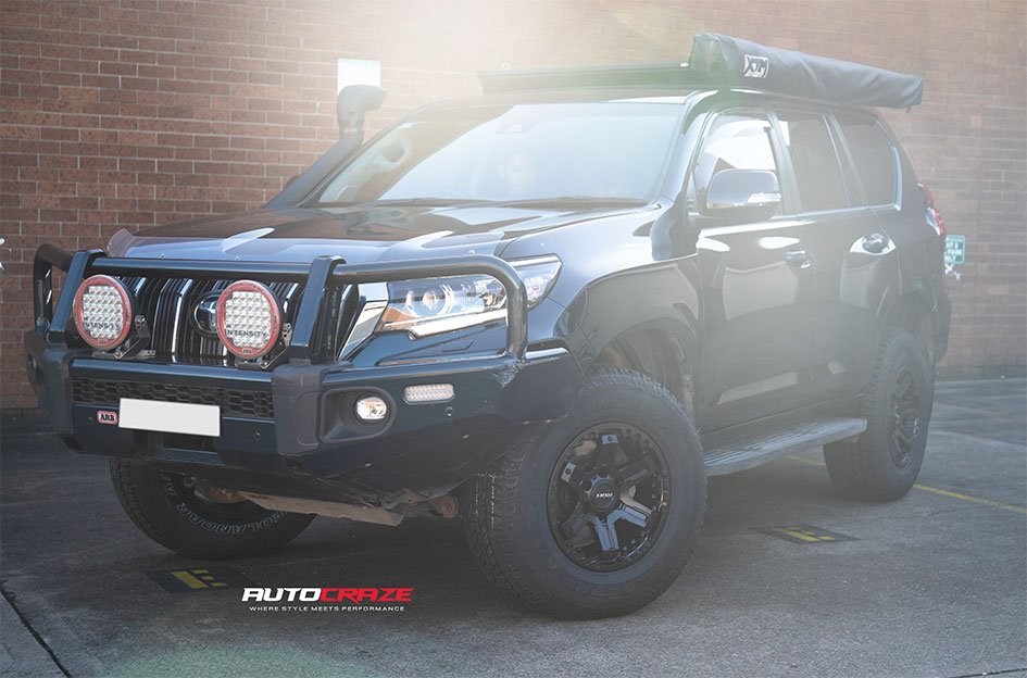 TOYOTA LANDCRUISER PRADO ROH ROCK 6 MATT BLACK 