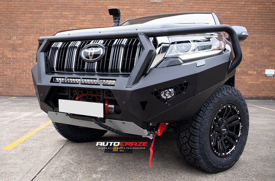 TOYOTA LANDCRUISER PRADO ROH VAPOUR MATT BLACK W/SILVER BOLTS 