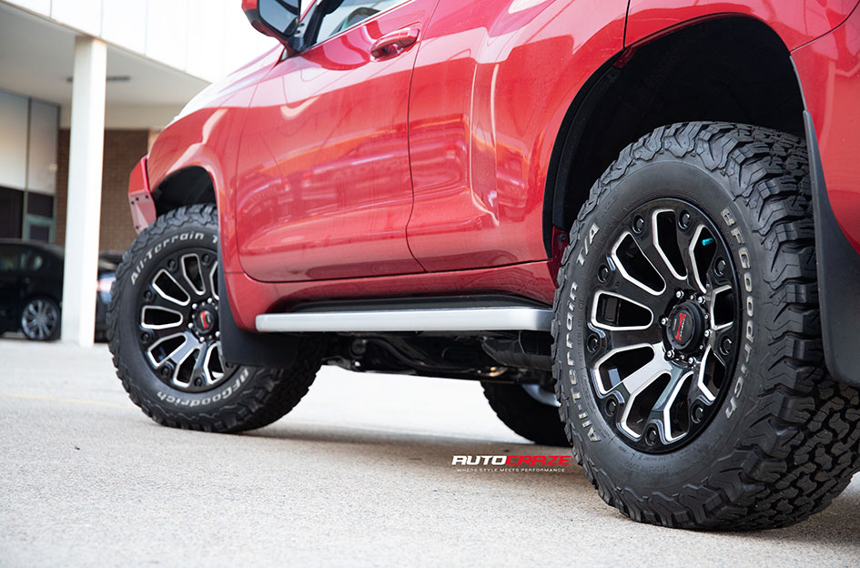 TOYOTA LANDCRUISER PRADO SIMMONS MAX X09 MATTE BLACK MILLED
