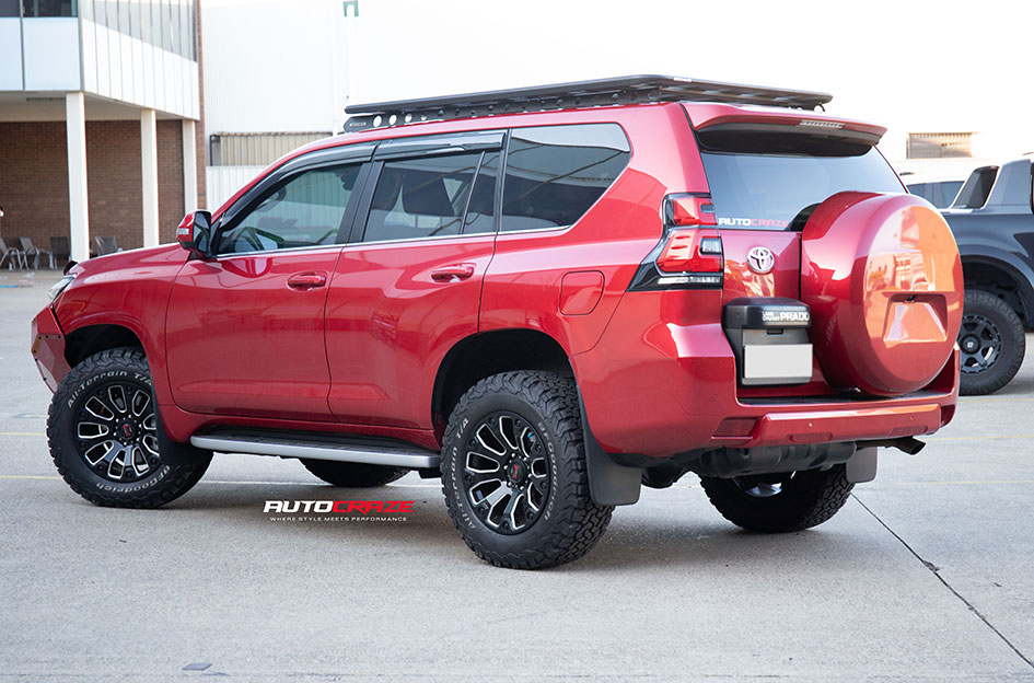 TOYOTA LANDCRUISER PRADO SIMMONS MAX X09 MATTE BLACK MILLED