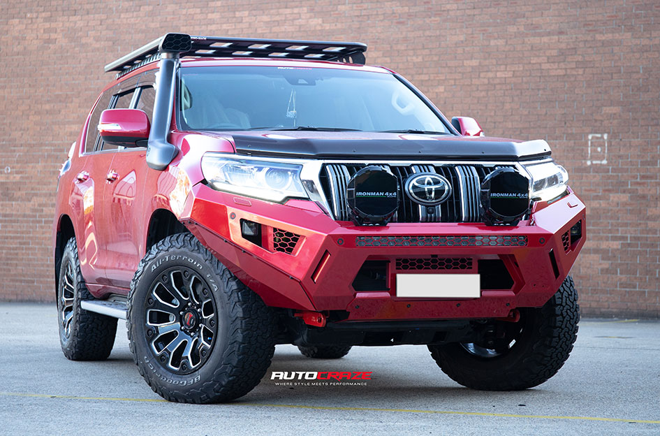TOYOTA LANDCRUISER PRADO SIMMONS MAX X09 MATTE BLACK MILLED