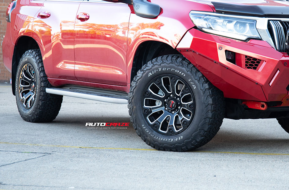 TOYOTA LANDCRUISER PRADO SIMMONS MAX X09 MATTE BLACK MILLED