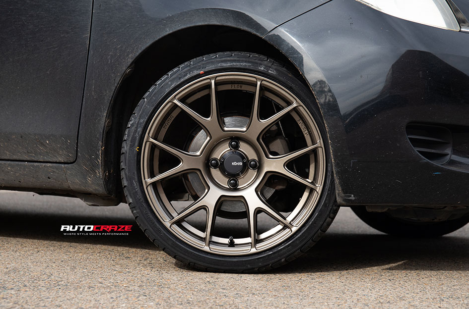 TOYOTA YARIS KONIG AMPLIFORM GLOSS BRONZE