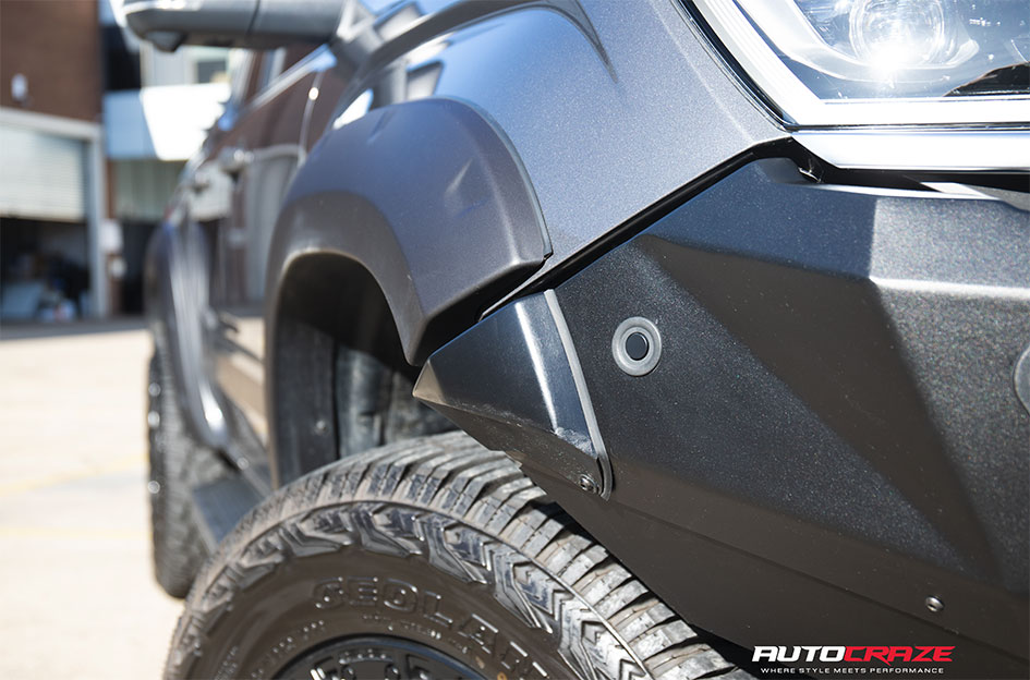 VOLKSWAGEN AMAROK NEXT GEN FUEL COVERT MATTE GUN METAL BLACK RING