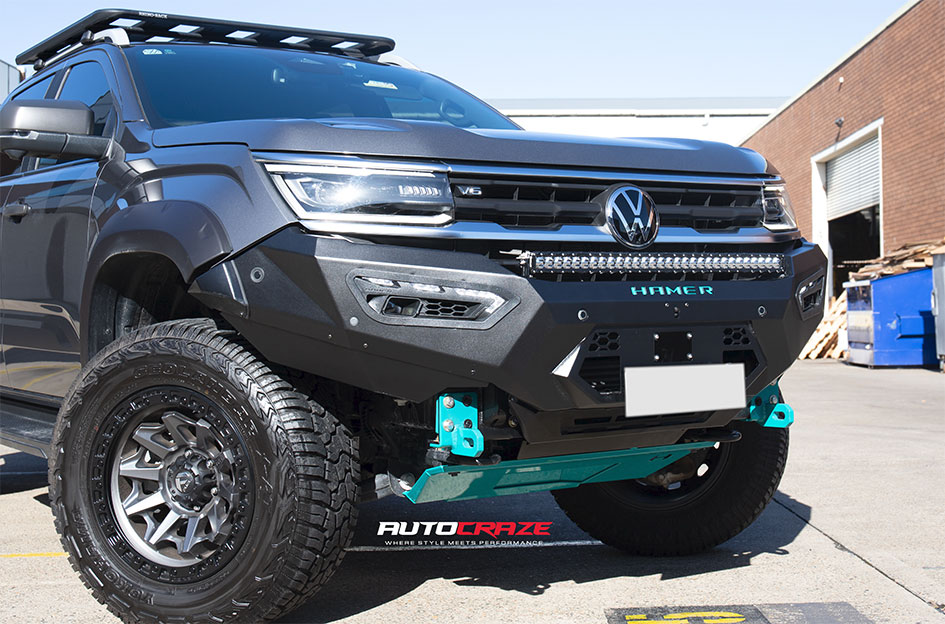 VOLKSWAGEN AMAROK NEXT GEN FUEL COVERT MATTE GUN METAL BLACK RING