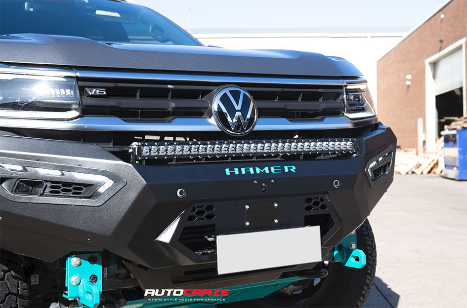 VOLKSWAGEN AMAROK NEXT GEN FUEL COVERT MATTE GUN METAL BLACK RING