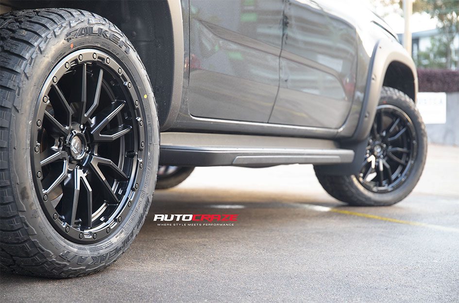 VOLKSWAGEN AMAROK NEXT GEN FUEL REBEL 6 MATTE BLACK 