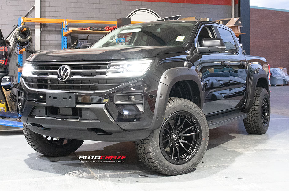 VOLKSWAGEN AMAROK NEXT GEN FUEL REBEL 6 MATTE BLACK 