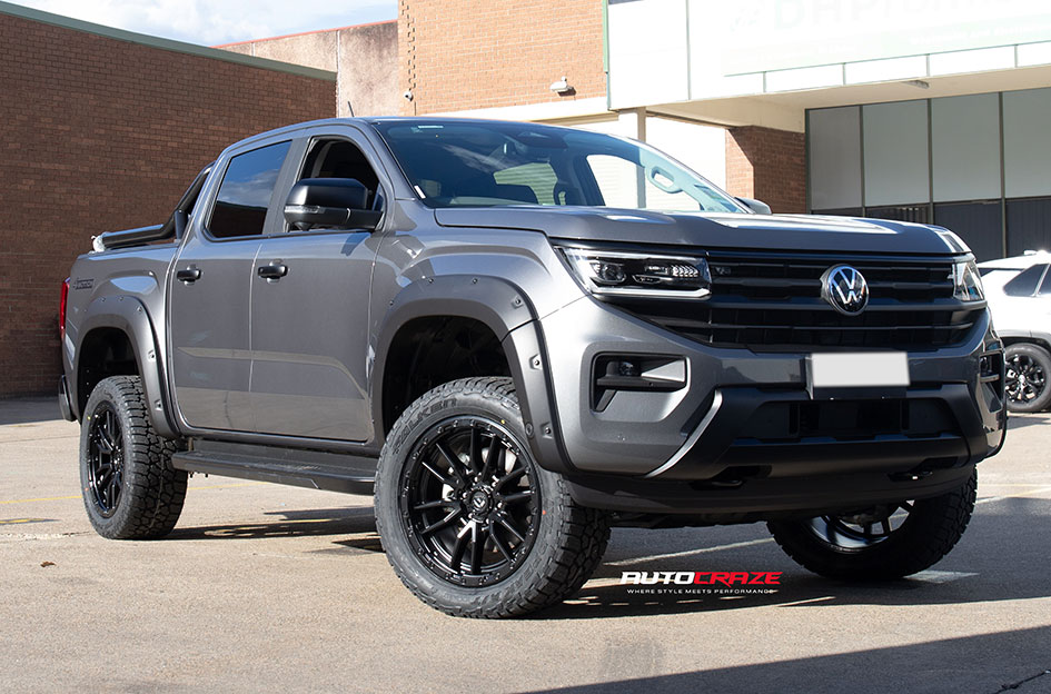 VOLKSWAGEN AMAROK NEXT GEN FUEL REBEL 6 MATTE BLACK 
