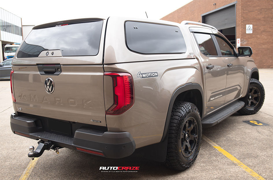 VOLKSWAGEN AMAROK NEXT GEN FUEL BEAST BLACK & MACHINED WITH DARK TINT