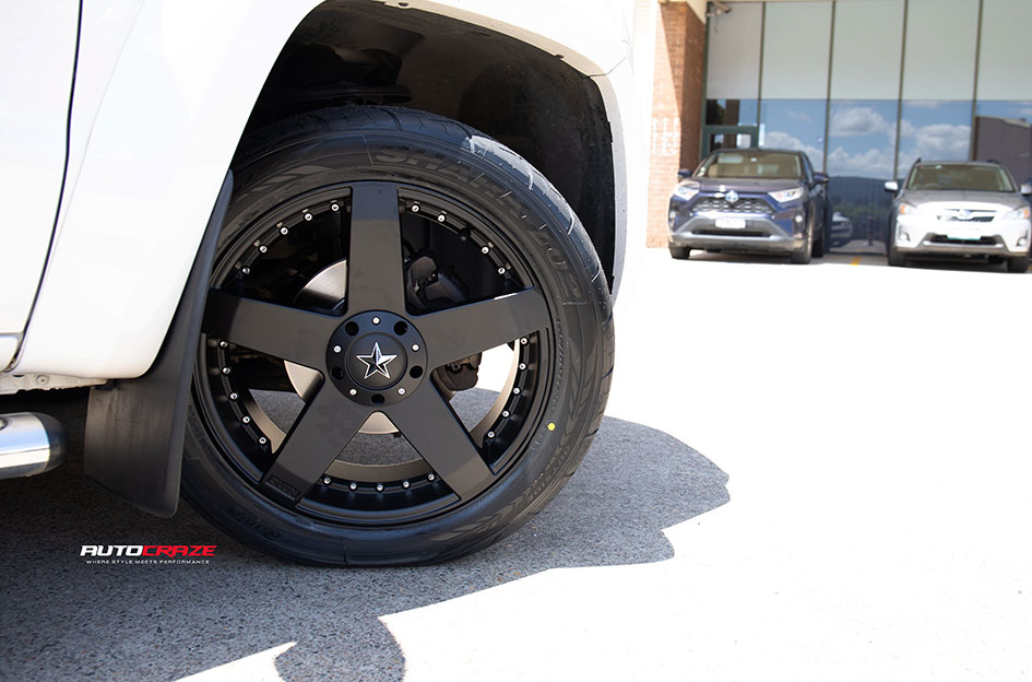 VOLKSWAGEN AMAROK KMC KM775 ROCKSTAR MATTE BLACK 