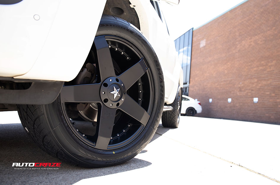 VOLKSWAGEN AMAROK KMC KM775 ROCKSTAR MATTE BLACK 